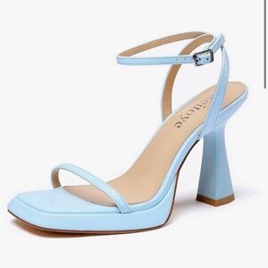 Baby Blue Platform Heel